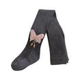 thumbnail image 1 of Nskgu Baby Toddler Girl's Tights Cable Knit Mesh Leggings Little Girl Seamless Stockings Bows Cotton Pantyhose, 1 of 3