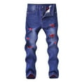 thumbnail image 1 of Nskgu Boy's Skinny Fit Ripped Destroyed Distressed Fashion Kids Denim Jeans Pants, 1 of 2