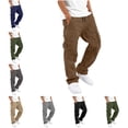 thumbnail image 1 of Nskgu Boys Cargo Pants Cotton Baggy Chino Straight Leg Trousers Elastic Waist Multi Pocket Joggers Casual Back To School Hiking Pants For Kids & Teens 5-15 Years, 1 of 9