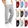thumbnail image 1 of Nskgu Boys Wide Leg Pants Baggy Loose Fit Elastic Waist with Pockets for Big Kids, 1 of 7