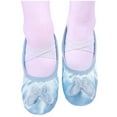 thumbnail image 1 of Nskgu Canvas Ballet Shoes for Boys Girls Highly Stretchy Split Sole Bow Ballet Slippers for Girls, 1 of 3