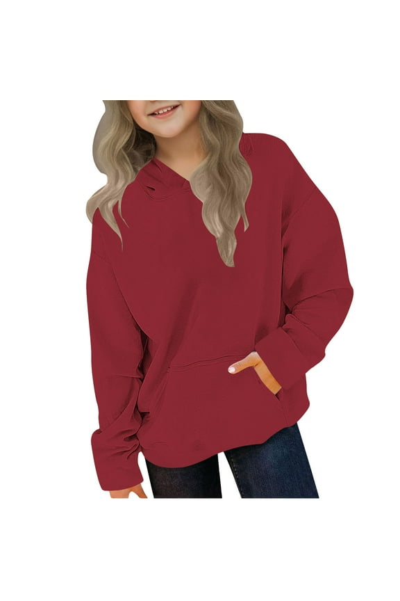 Hoodies for Teen Girls Cute Trendy Youth Long Sleeve Oversized Hooded Sweatshirts Tween Tops Winter Preppy Clothes