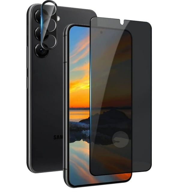 Nspiel for Samsung Galaxy S24 Ultra S24 Plus S24 Privacy Screen Protector + Camera Lens