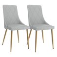 thumbnail image 1 of Antoine 20" Faux Leather Upholstered Side Chair in Light Gray (Set of 2), 1 of 5