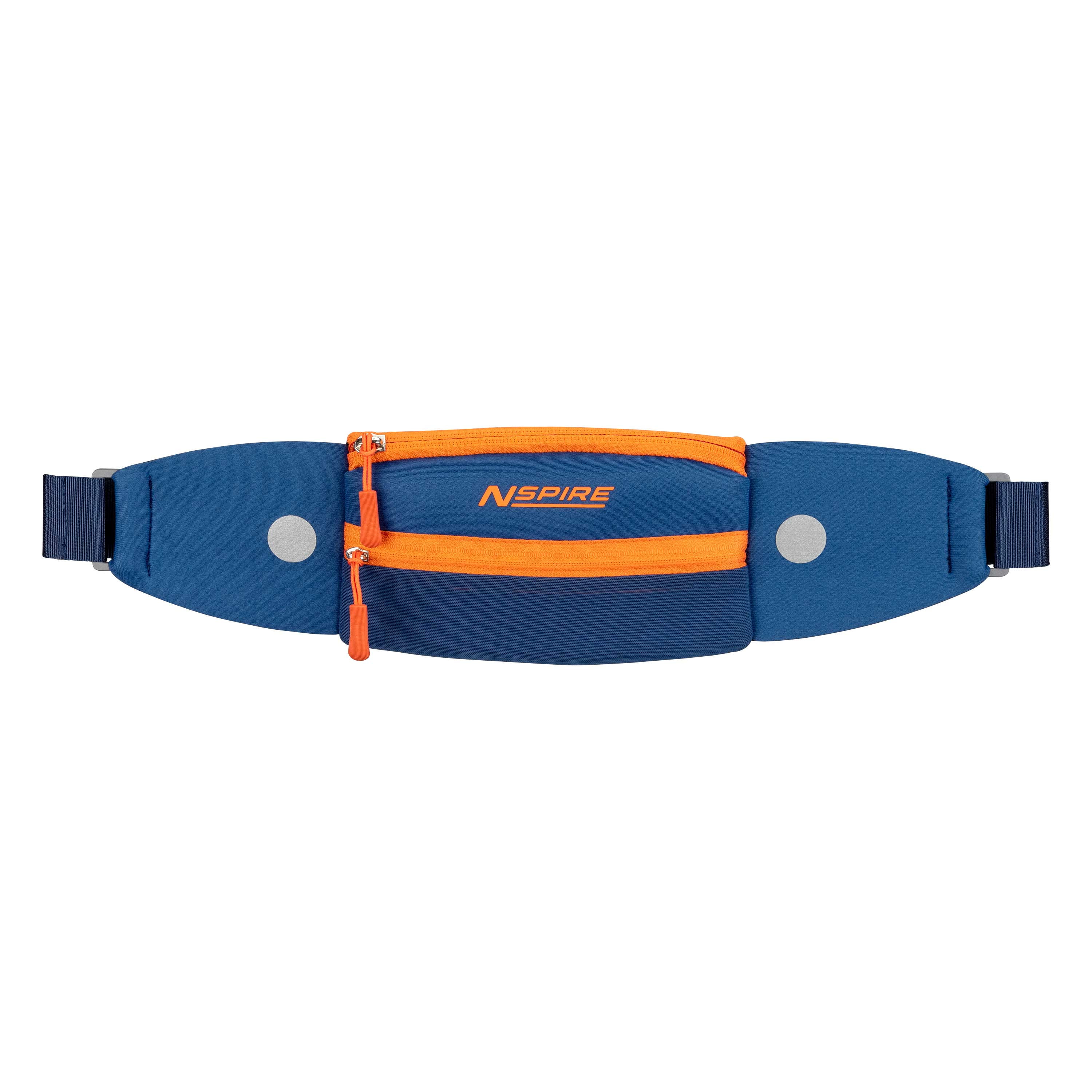 Ceinture porte-gourde pour randonnée, orange et bleu. - Ceintures et
