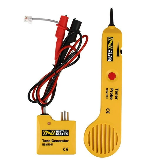 Nstallmates Tone Generator & Amplifier Probe Tool, Test RJ11 Cables, Individual Wires, Orange