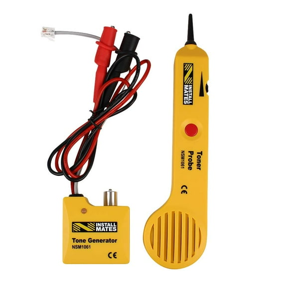Nstallmates Tone Generator & Amplifier Probe Tool, Test RJ11 Cables, Individual Wires, Orange