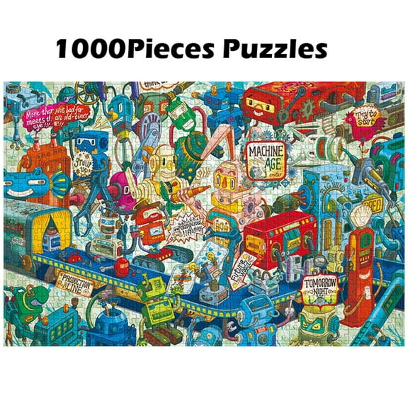 Nsxcdh 1000 Piece Triangular Puzzle, Large Educational Game, Paper, 29.5x19.7 In, Unique Figures, Brain Development, Home