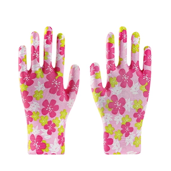 Nsxcdh 12 Pair Garden Gloves Women,Work Gloves,Breathable Rubber Coated,9.1 X 3.15 In,Abrasion Resistant Washable,For Planting Weeding Gifts for Women and Men,Home Essentials
