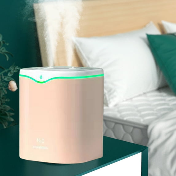 Nsxcdh 2l Humidifier Bedroom Large Room Plants Oil Diffuser Quiet Adjustable Mist Plastic 5.11x5.11x6.29in 8hr Timer Water Shortage Protection Home Air Care Gift Card