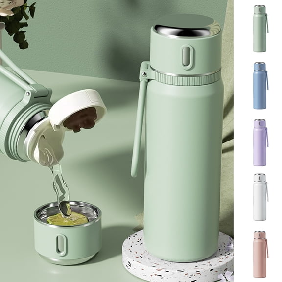 Nsxcdh 316 Stainless Steel Water Cup 9.8x2.7in Food Grade Leakproof Lid Portable Kids Student School Water BottleCup Hot Cold Drinks Home Christmas Gifts for Grandkids