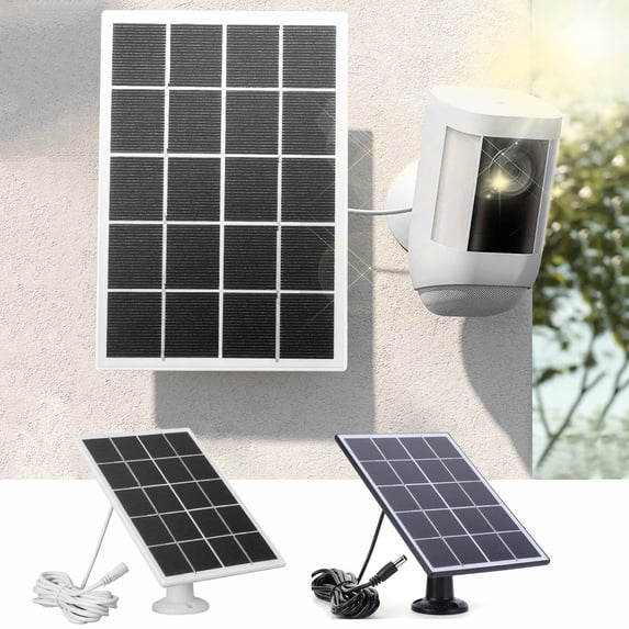 Nsxcdh up to 60% off Gifts 3W 5V Solar Charging Panel for Security Cameras and Doorbells, High Efficiency Outdoor Power Supply with Low Energy Design Stylish Finds for Less