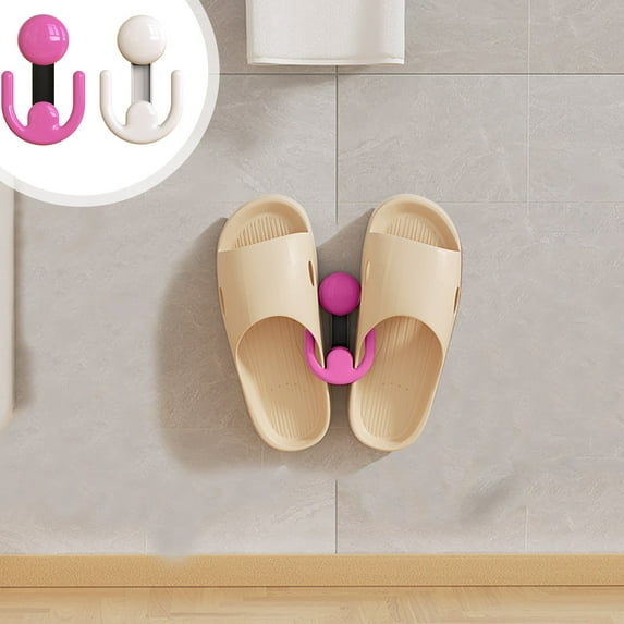 Nsxcdh up to 60% off Gifts Bathroom Slipper Rack No Punching Suction Cup Toilet Wall Drainage Storage Hook Slipper Organizer for Bathroom Use Festive Season Discount Offers