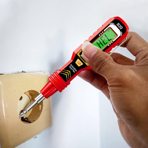 Nsxcdh up to 60% off Gifts Digital Voltage Tester Tool Induction Test Pencil 2-in-1 LCD Display Design Live/Null Wire Detection Electrician Safe Circuit Detector Home or Work Use Gift