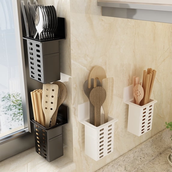 Nsxcdh up to 60% off Gifts Kitchen Utensil Storage Rack, Plastic Chopstick Cage with Knife Holder and Draining Design for Countertop Organization Weekly Price Drops & Special Offers