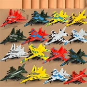 Nsxcdh Airplane Toy Set 4PCS Pull Back Diecast Jets Helicopters Fighters 4.5in Assorted Styles Safe Plastic Colorful for Grils and Boys Racing Competition Toys Gifts for Grandkids and the Girlfriend