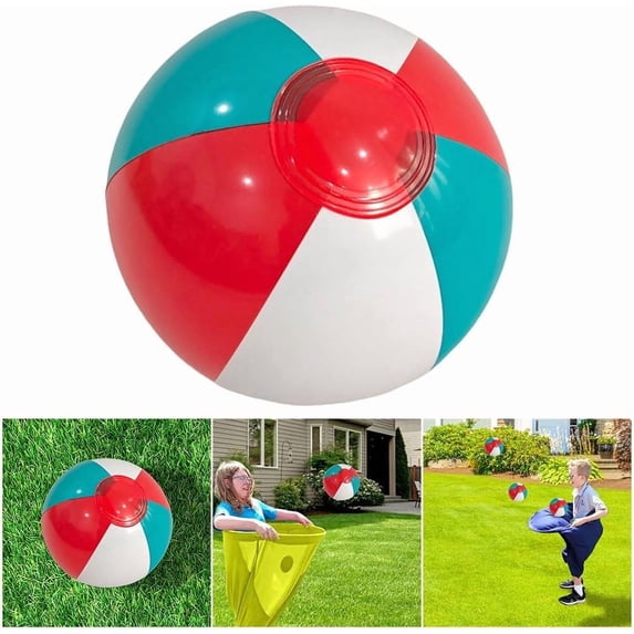 Nsxcdh Backyard Toss and Catch Game Inflatable 12cm Balls Set Fun Outdoor Lawn and Garden Activity Family-friendly Summer Party Game Portable and Easy to Play Beach and Camping Entertainment