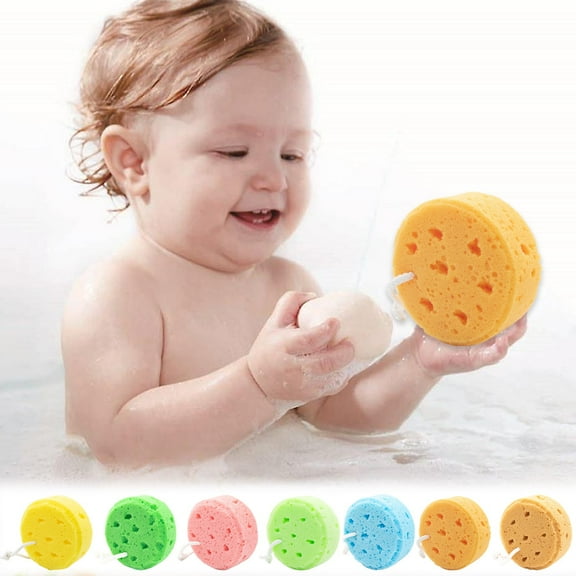 Nsxcdh Bath Sponge, Round Seaweed Foam Sponge for Kids, Gentle Scrubbing Sponge, Honeycomb Design for Foaming and Body Cleaning in Shower or Bathtub Best Value Finds & Budget-Friendly Offers
