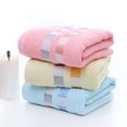 thumbnail image 1 of Nsxcdh Bath Towel Cotton Yellow Pink Blue 28.74x13.39in Soft Absorbent Fast Dry for Home Spa Guest Bathroom, 1 of 9