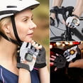 thumbnail image 1 of Nsxcdh Bike Gloves LED Turn Signal Half Finger,Conductive Pads Adjustable Wrist Lycra,Safer Night Cycling Enhanced Grip For Road And City,bike gloves Gifts for Women and Men, 1 of 9