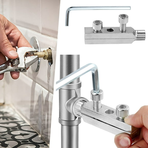 Nsxcdh Broken Pipe Extractor,Heavy Duty Alloy Steel 1.2 in 0.75 in Range,Strong Grip Tension Design Removes Damaged Faucet Threads Bolts Easy Hand or Wrench Use,Plumbing Repair Tool