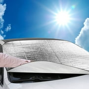 Nsxcdh Car Sunshade,Front Window Sun Shield Blocker,UV Protection Car Window Shade,200x70cm Sunscreen for Heat Isolation and Interior Protection