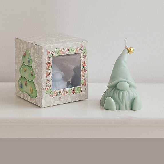 Nsxcdh Christmas Gnome Scented Candle Soy Wax 2.44x3.54in Tea Light Long Burn Sunflower Aroma Festive Winter Party Gift Home