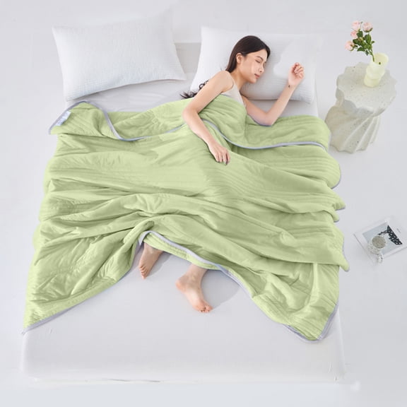 Nsxcdh Cooling Summer Bedding,Ice Silk Air Conditioning Quilt,Ultra Soft Thin Summer Blanket,Breathable Lightweight Comforter,Washable Cooling Quilt