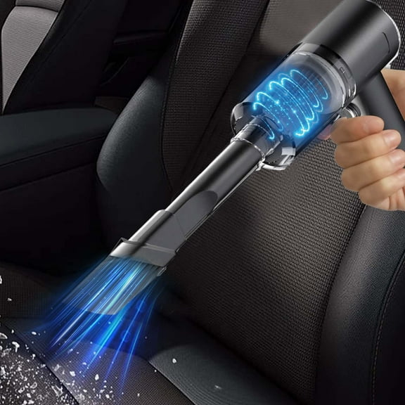Nsxcdh Handheld Car Vacuum Cleaner 120w Powerful Suction Mini Dusts Buster Black USB 12.6x5.51in 2in1 Nozzle for Car,Auto Tool