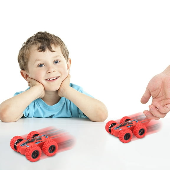 Nsxcdh Double Side off Road Car Toy,Inertial Drive,Abs Plastic,2.8x3x1.2 In,Shockproof,Auto Turn,Gift for Girls and Boys,Toys