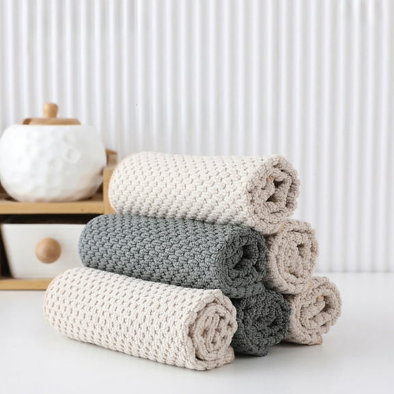 Nsxcdh Double Sided Microfiber Cleaning Cloth 5 Pack 9.84x9.84in Super Absorbent Non Shedding for Kitchen Home Glass Countertop Use Party Cute Decoration Favors for Kids