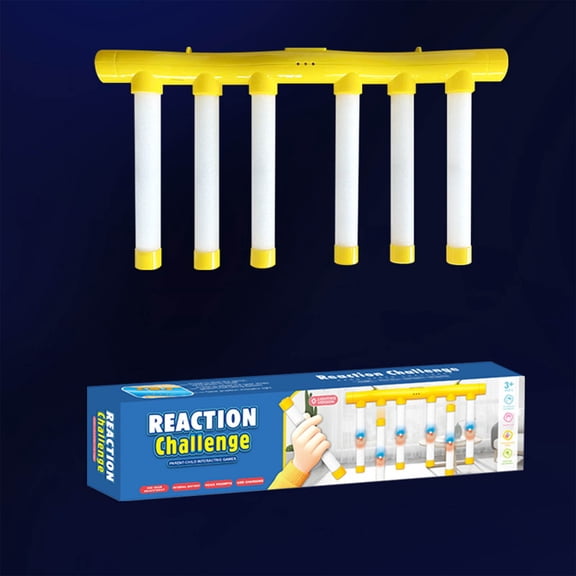 Nsxcdh Drop Sticks Game Hand Eye Coordination Toy Plastic Multicolor 9.8x3.9in Adjustable Speed Flashing Light Adult Training Tool