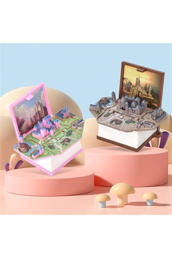 Educational Toys for Kids Magical Castle Keychain Fidget Keychain for Kids Backpack Book Key Rings Relaxation Toys for Children Adults 4x2.6x5cm Perfect Holiday Gift
