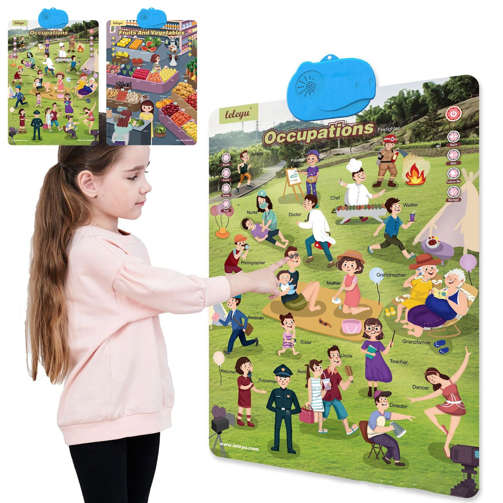 Nsxcdh Educational Toys for Kids Interactive English Learning Talking ...