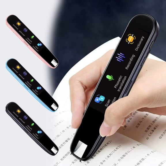Nsxcdh Electronic Translation Pen Touchscreen Scan Voice Photo 112 Languages Offline Dictionary 3in 16hr Battery Life Portable for Study Business Travel Home Office Decor