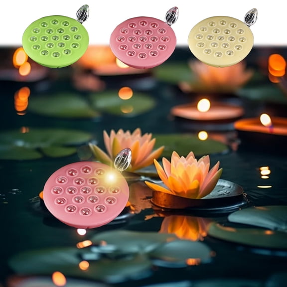 Nsxcdh Festival Candle Lights, Green Lotus LED Electronic Candle, Lantern-Style Light for Holiday Decor, Soft Glow for Party or Atmosphere Decoration Holiday Gift Ideas & Budget Picks