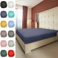 thumbnail image 1 of Nsxcdh Fitted Sheet Double Bed Non-Slip Fixed Bed Cover All-Inclusive Mattress Protection Soft Fiber Naked Sleeping 54x75x12 Inch Home Bedding, 1 of 8