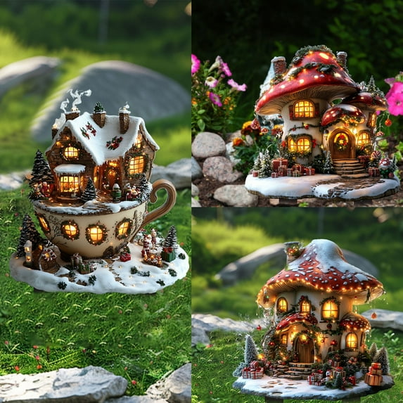 Nsxcdh Flower Pot Standing Card Garden Wooden Stake 7.1x2.8x0.7in Easy Install Artistic Courtyard Decorative Ground Plug Outdoor Home Decor Party Cute Decoration Favors for Kids