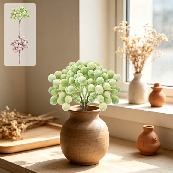 Nsxcdh Forest Style Handmade Jewelry Flower Garland Decorative Material Plastic Grass Wall Chest Flower Artificial Home Floral Arrangement DIY Craft