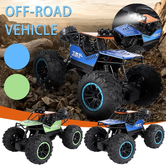 Nsxcdh Fun Activity Toys for Indoor Play 1:18 Alloy Remote Control Car Off-road Vehicle Climbing Car With Lights Car Stall 2.4G Remote Control Back in Stock