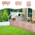 thumbnail image 1 of Nsxcdh Garden Fence Brown Plastic Modular 19.7x7.9in 19.7x11.8in 15.7x19.7in Weatherproof Easy Install Decorative Yard Border Home Gardening Tools for Women Final Markdowns, 1 of 7