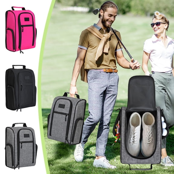 Nsxcdh Golf Shoe Bag Breathable Dusts Proof Oxfords 14x9.4x6in Shoe Compartment Durable Handle Sturdy Zipper for Outdoor Sports Travel Storage Men Women Home Indoor Sports for women man Gift