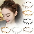 thumbnail image 1 of Nsxcdh Hair Accessory U-Shaped Tooth Comb Headband Large Wave Reversible Band Fashion Cranium Hair Comb Teen Girls Gift Comfortable Hair Styling, 1 of 5