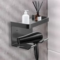 thumbnail image 1 of Nsxcdh Hair Dryer Wall Organizer Suction Cup Design Non-Perforated Blow Dryer Rack Adhesive Mount for Bathroom Wall Storage or Dorm Countertop Use Holiday Gift Ideas & Budget Picks, 1 of 6
