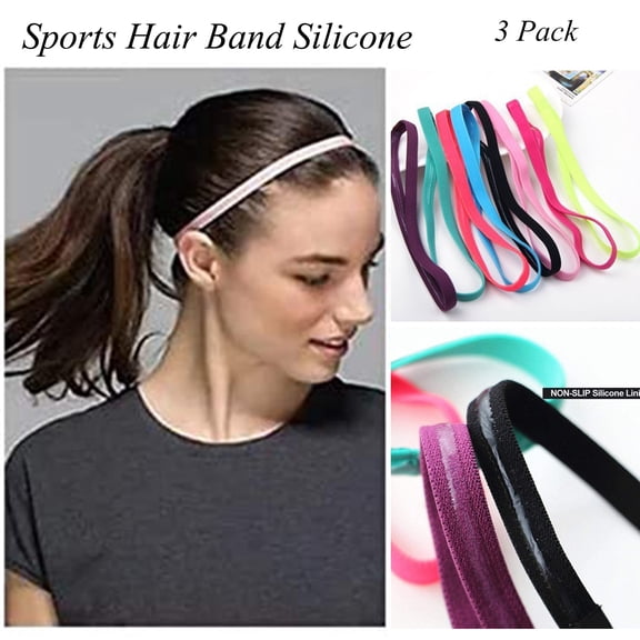 Nsxcdh Hair Sweatband Headband Stretch Mens Wrap Elastic Sports Thin Polyester 9.45x3.15in High Elasticity Absorbs Sweat Quick Dry Non Slip Unisex Running Cycling Yoga Fitness Home Indoor Sports Gift