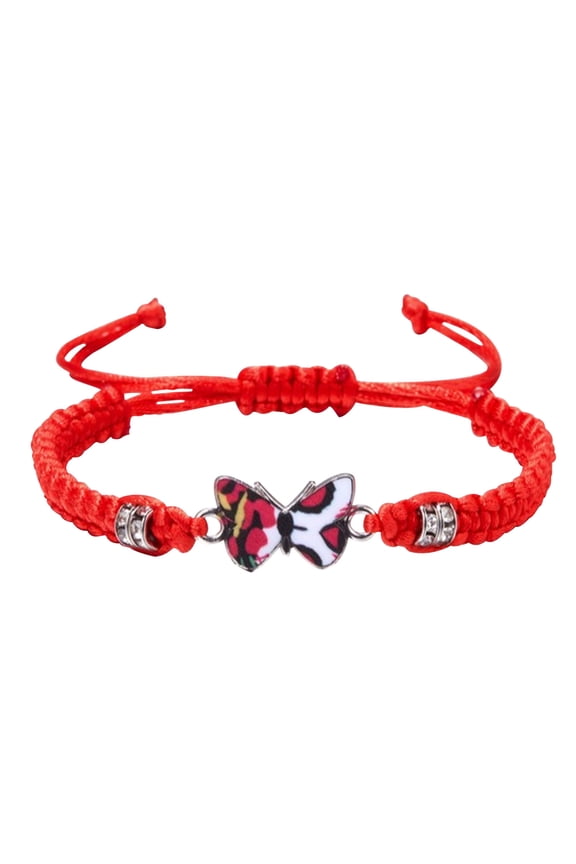 Handwoven Couple Bracelet Adjustable Silk Rope Alloy Card 6.3 12.6in Fashion Colorful Unique Friendship Gift for Girls Boys Christmas Gifts for Grandkids and Women