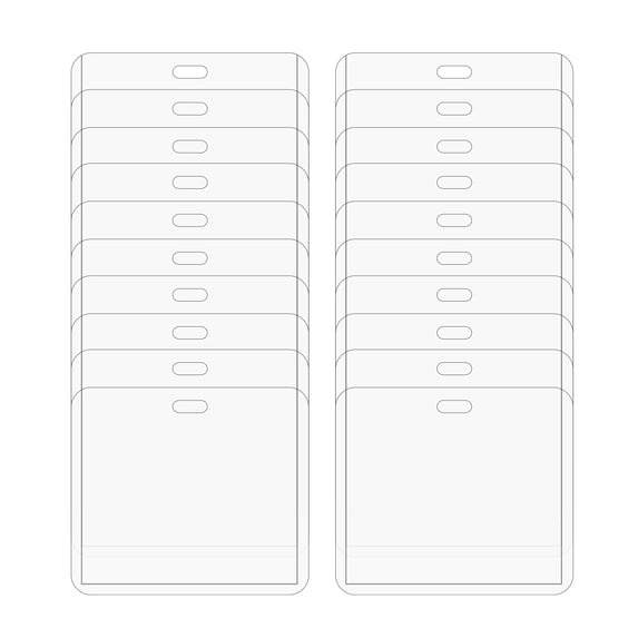 Nsxcdh Health Card Protective Case Pvc Soft 4.25x3.75in Immunization Ready Barcode Scan Reusable Badge Holder Lanyard Included Multi Purpose School Office Event Organizer Gift Card