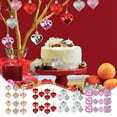 thumbnail image 1 of Nsxcdh Heart Shaped Ornaments,Valentine Christmas Decor,Plastic Material,Red Pink Yellow Silver,Glossy Matte Shiny,Preassembled Hanging Wire,Romantic,For Home Party Anniversary,Home, 1 of 7