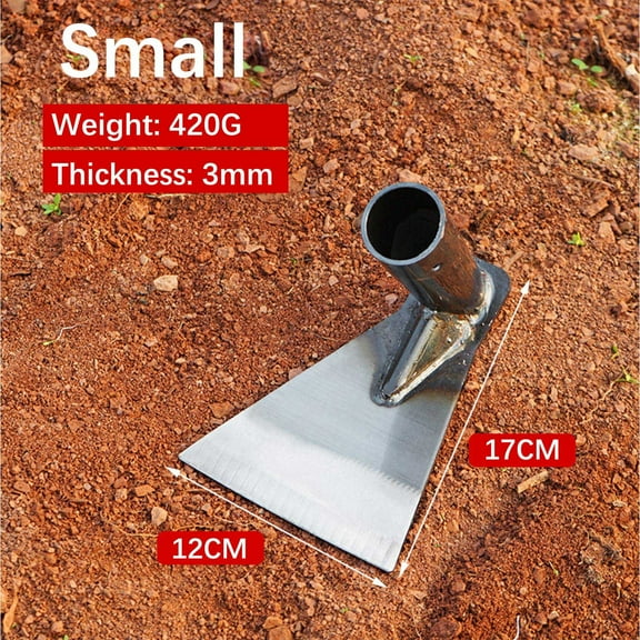 Nsxcdh Heavy Duty Agricultural Hoe Thickened Manganese Steel Forged Weeding Hoe Small Garden Hand Tool for Farming and Gardening Birthday Gift