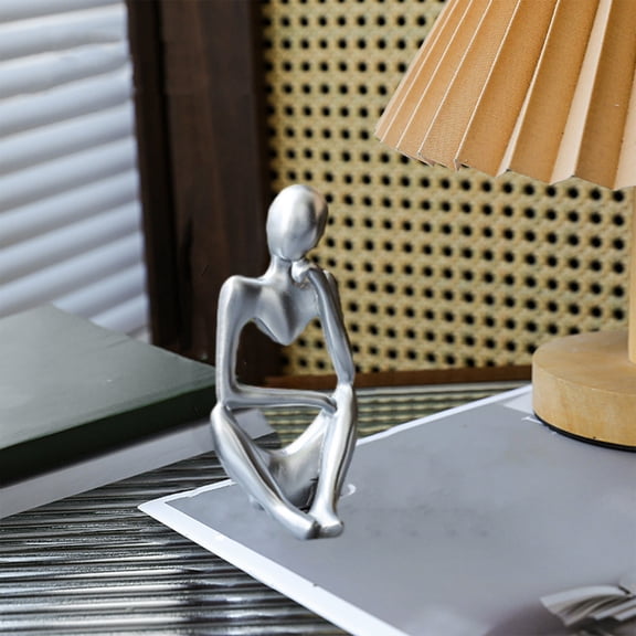 Nsxcdh Home Decor Figurine Abstract Mini Sculpture Modern Living Room Accent Piece Soft Decoration Tabletop Ornament Personality Model Decoration Shelf Display Seasonal